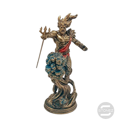 600103310 Figura En Resina Poseidón 22 Cms Aprox - stonez