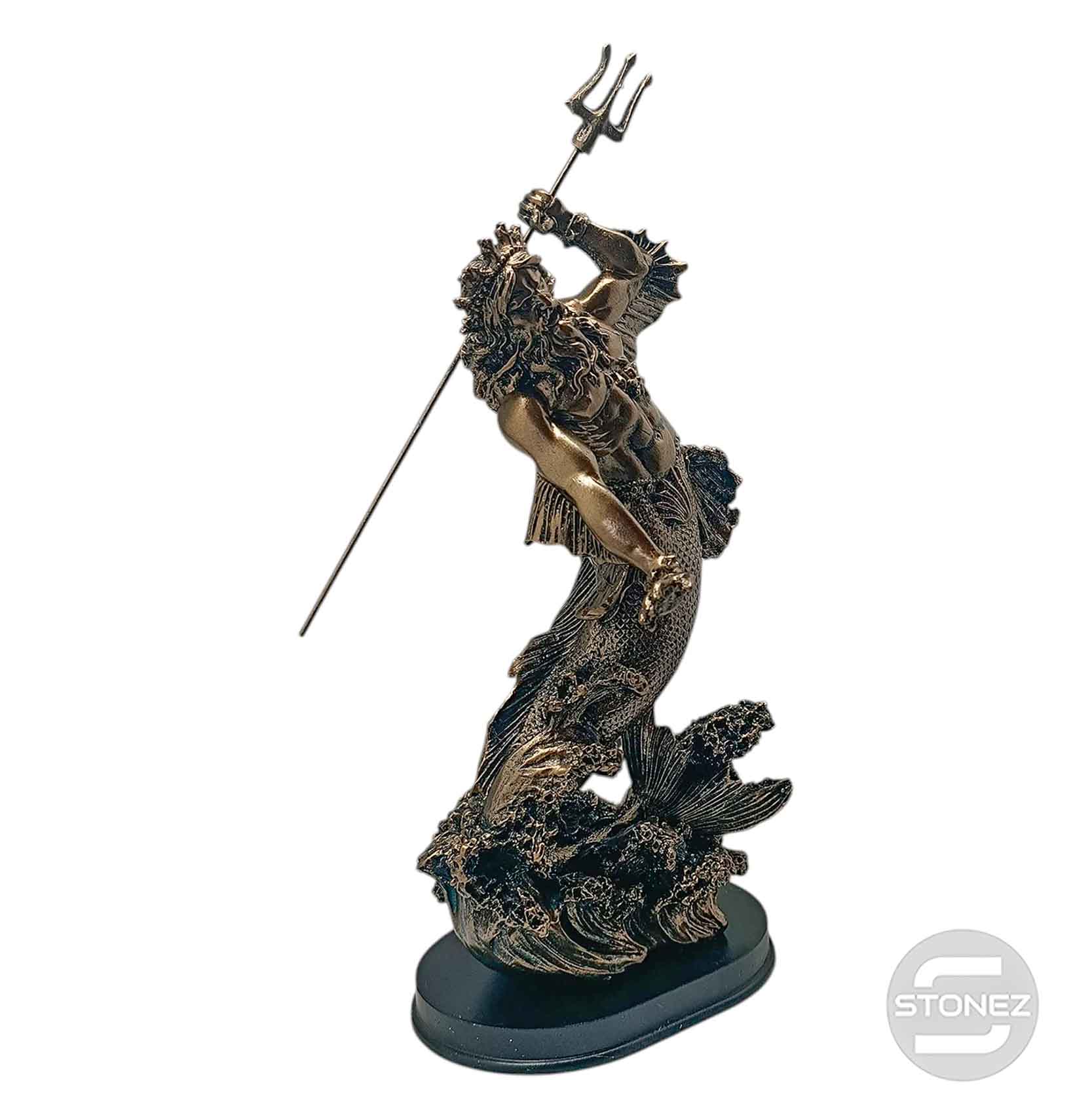 600103312 Figura En Resina Poseidón 28 Cms Aprox
