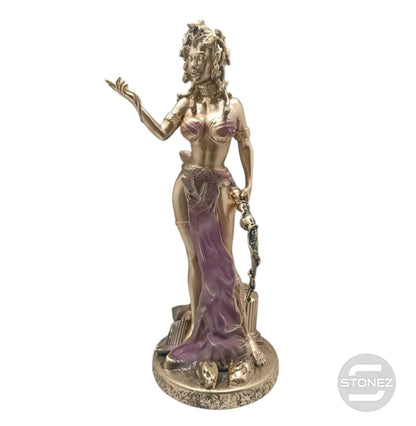 600103313 Figura En Resina Medusa 28 Cms Aprox Morado - stonez