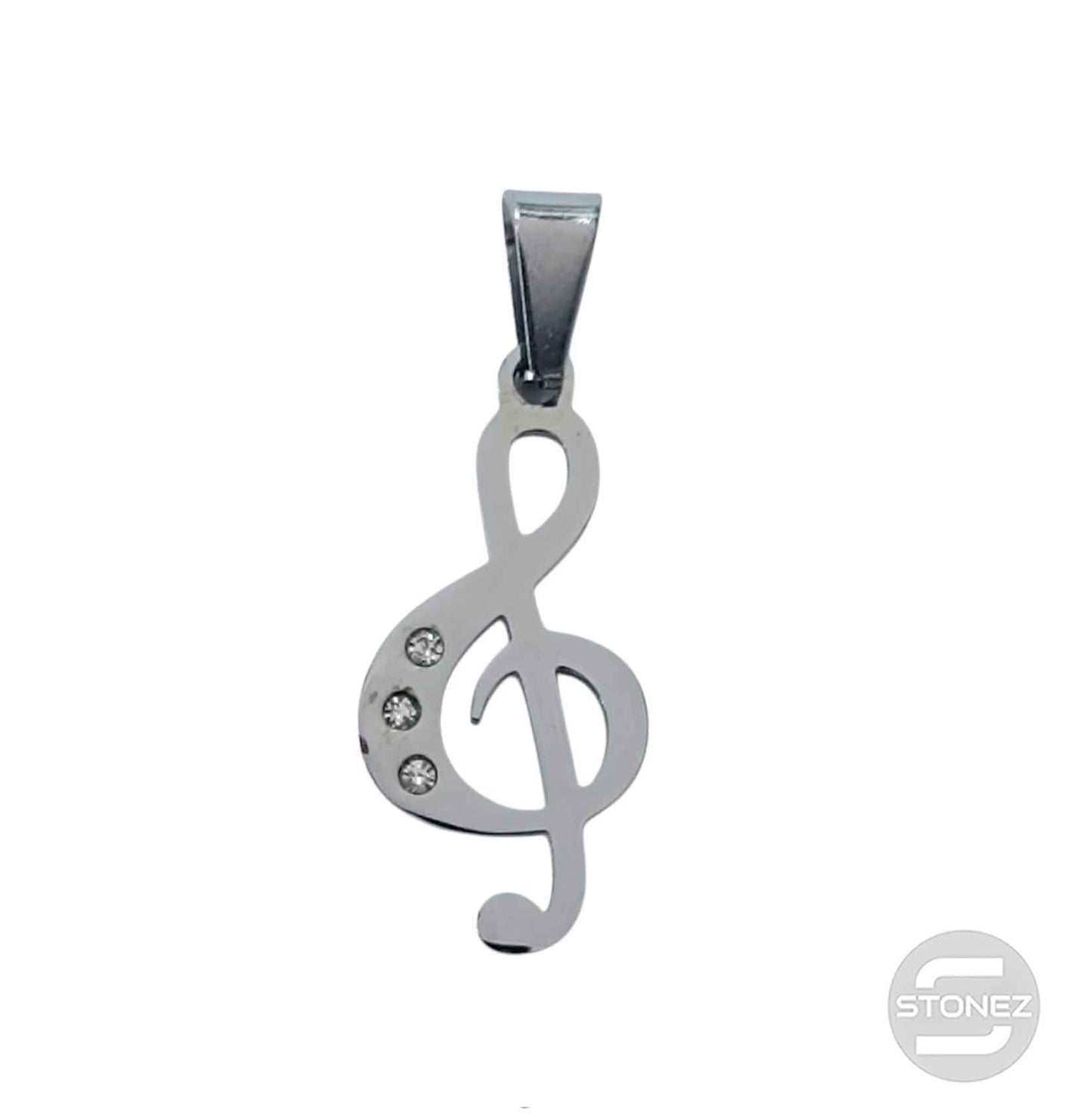 600103325-07 Colgante Acero Clave De Sol 30 mm