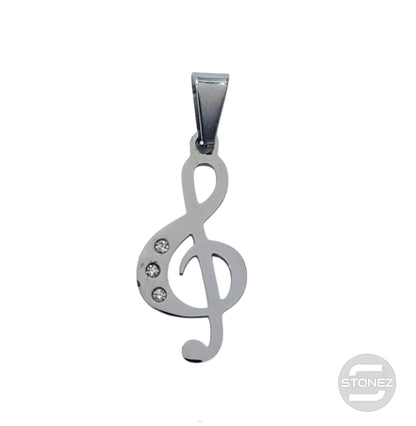 600103325-07 Colgante Acero Clave De Sol 30 mm