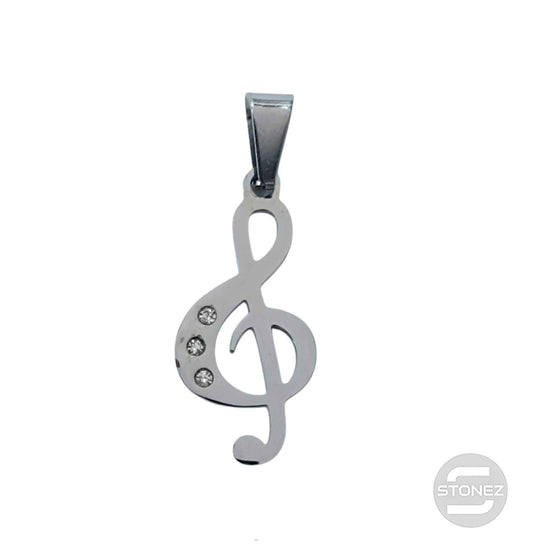 600103325-07 Colgante Acero Clave De Sol 30 mm