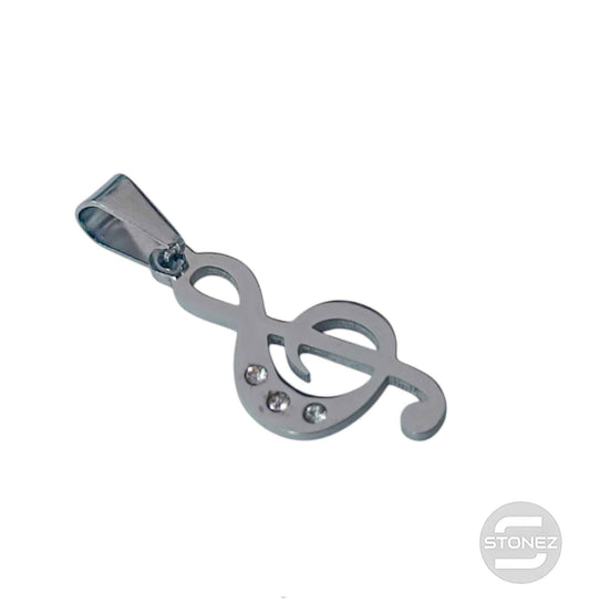 600103325-07 Colgante Acero Clave De Sol 30 mm