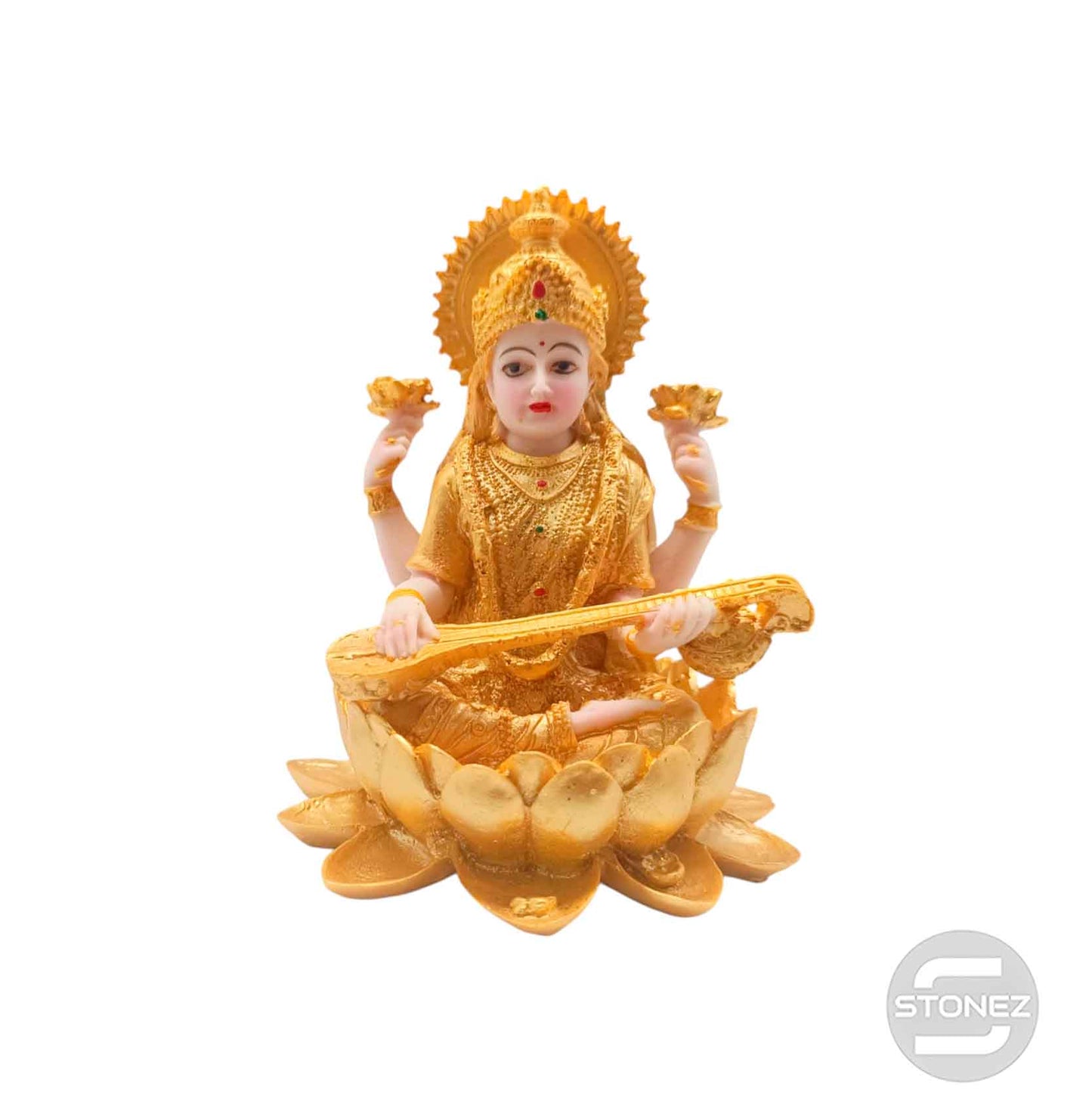 600103414 Figura En Resina Saraswati 15 Cms Apox