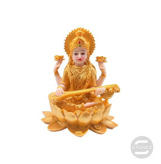 600103414 Figura En Resina Saraswati 15 Cms Apox