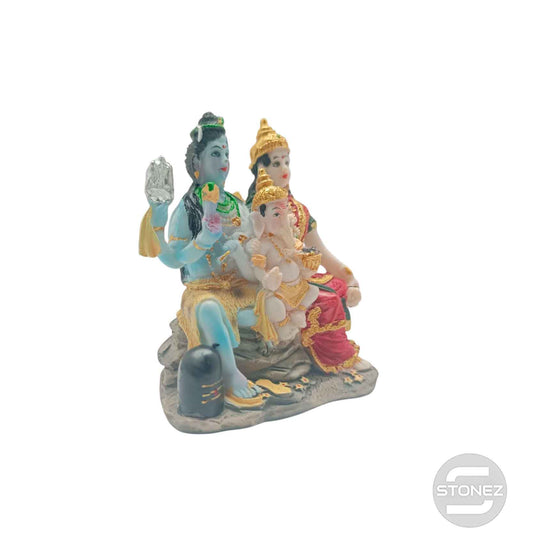 600103420 Figura En Resina Familia Ganesh 9 Cms Apox