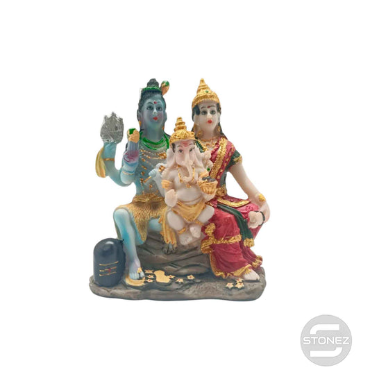 600103420 Figura En Resina Familia Ganesh 9 Cms Apox