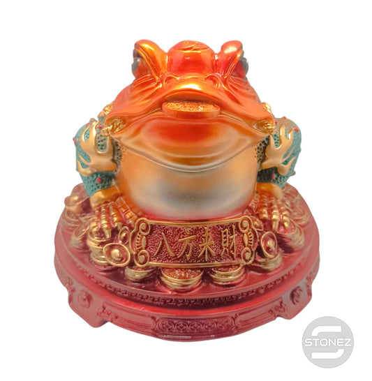 600103421 Figura En Resina Rana Feng Shui 20 Cms Apox