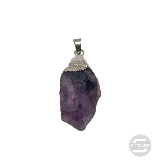 600103425 Colgante Bruto Mineral Amatista Engarzado Con Baño Metal 2 a 3 Cms Aproxr Ligeramente Diferente)