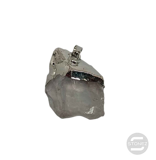 600103425 Colgante Bruto Mineral Cuarzo Engarzado Con Baño Metal 2 a 3 Cms Aproxr Ligeramente Diferente)