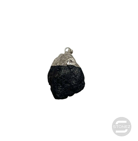 600103425 Colgante Bruto Mineral Turmalina Engarzado Con Baño Metal 2 a 3 Cms Aproxr Ligeramente Diferente)