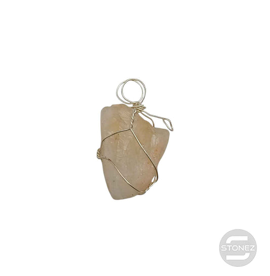 600103427 Colgante Bruto Mineral Citrino Engarzado En Metal 2 a 3 Cms Aproxr Ligeramente Diferente)