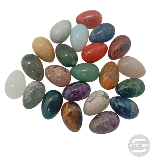 600103432-01 Juego 22 Huevos Mineral Surtidos 20 x 30 mm