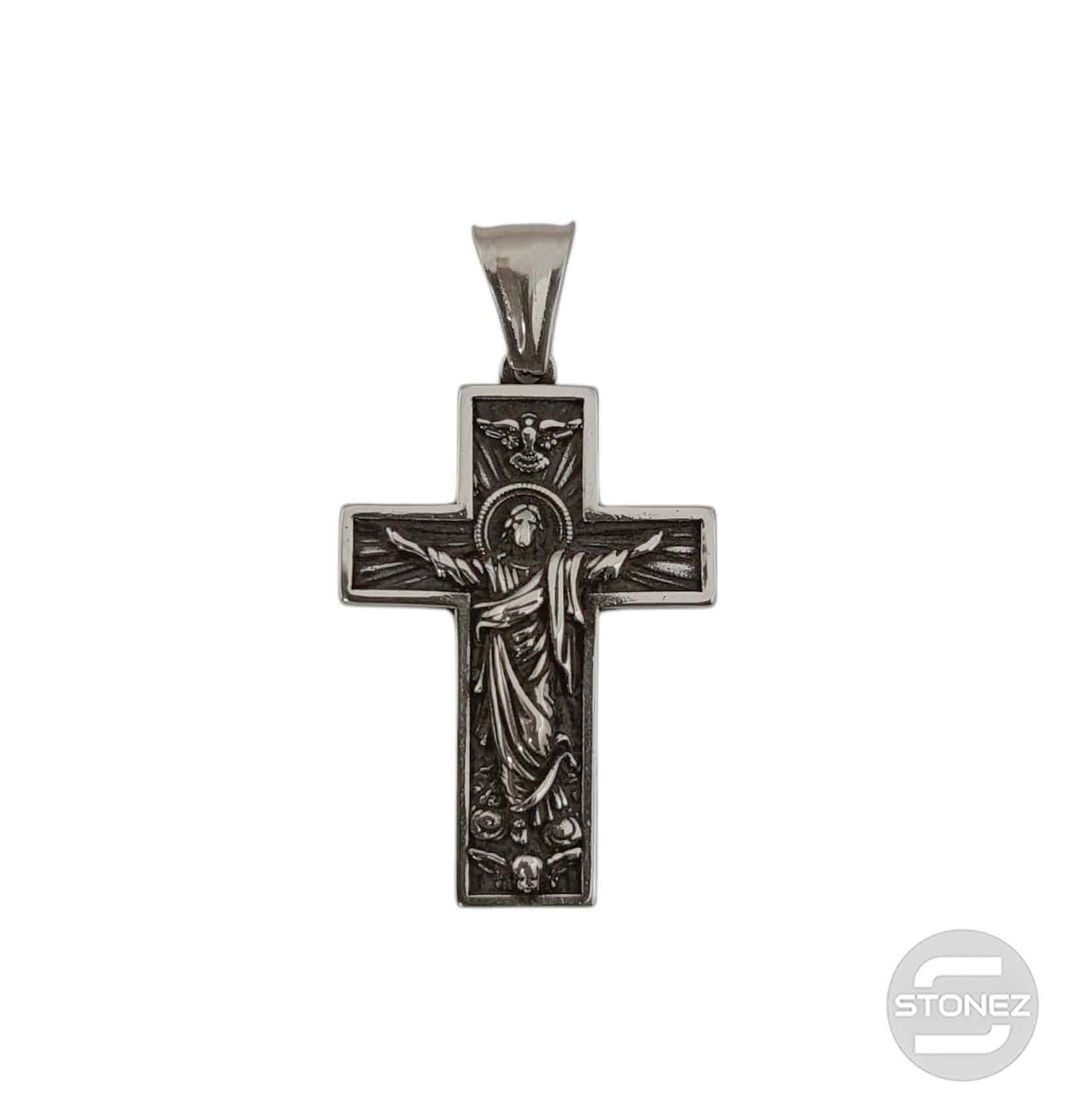 600103438-02 Colgante Acero Cruz 36 mm