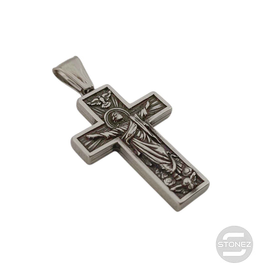 600103438-02 Colgante Acero Cruz 36 mm