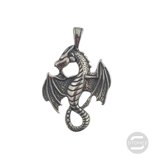 600103438-04 Colgante Acero Dragon 55 mm