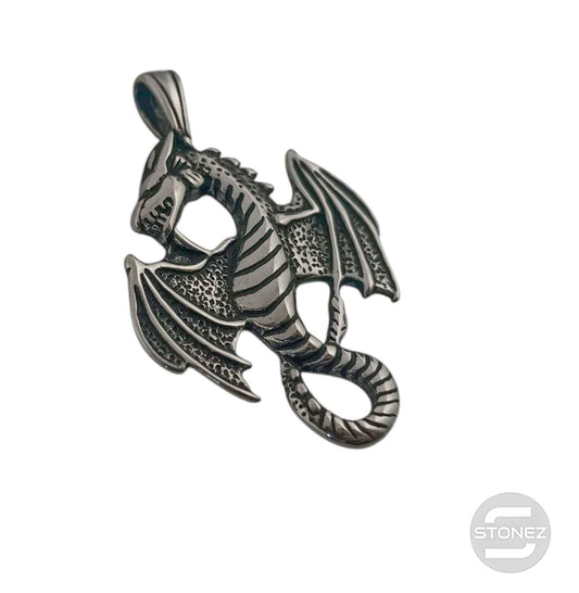 600103438-04 Colgante Acero Dragon 55 mm