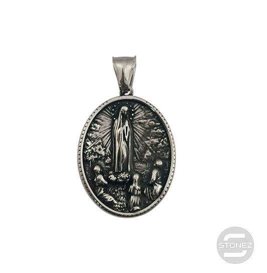 600103438-20 Colgante Acero Virgen De Fatima 35 mm