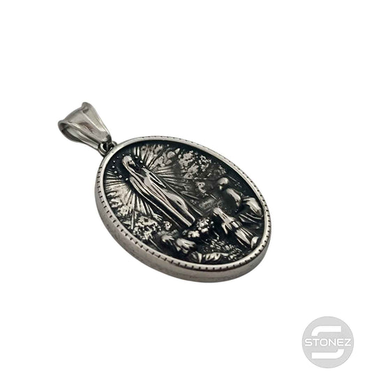 600103438-20 Colgante Acero Virgen De Fatima 35 mm