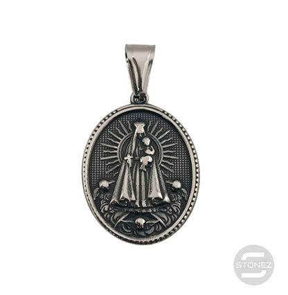 600103438-22 Colgante Acero Virgen Maria 35 mm