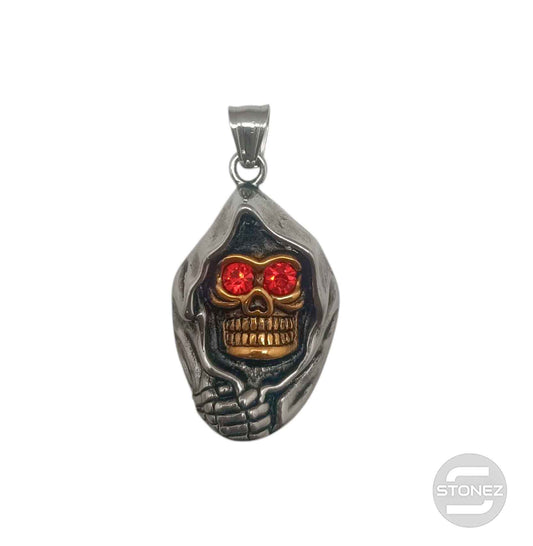 600103443-02 Colgante Acero Santa Muerte 45 mm