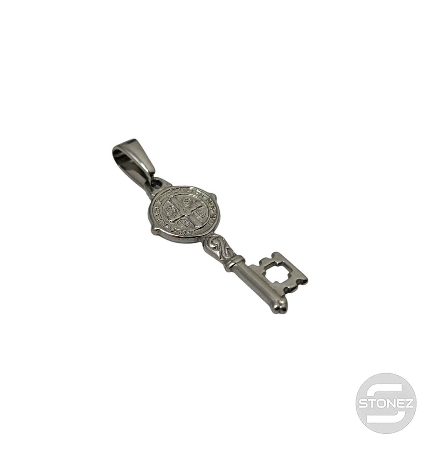 600103449-01 Colgante Acero Llave San Benito 30 mm