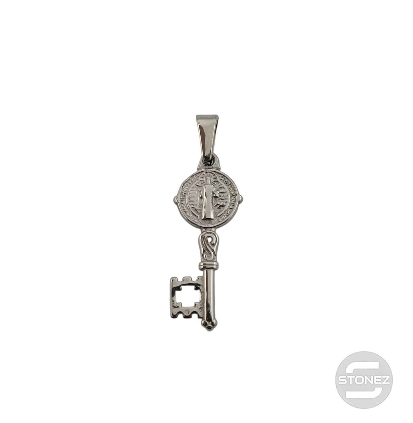 600103449-01 Colgante Acero Llave San Benito 30 mm