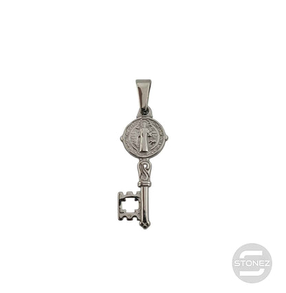 600103449-01 Colgante Acero Llave San Benito 30 mm