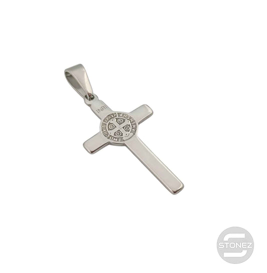 600103449-02 Colgante Acero Cruz San Benito 38 mm