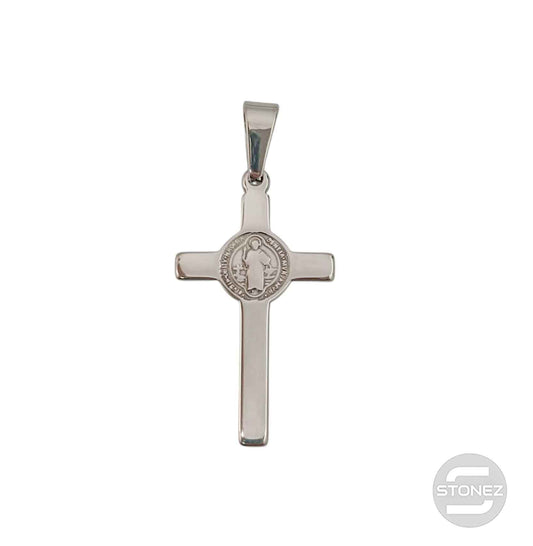 600103449-02 Colgante Acero Cruz San Benito 38 mm
