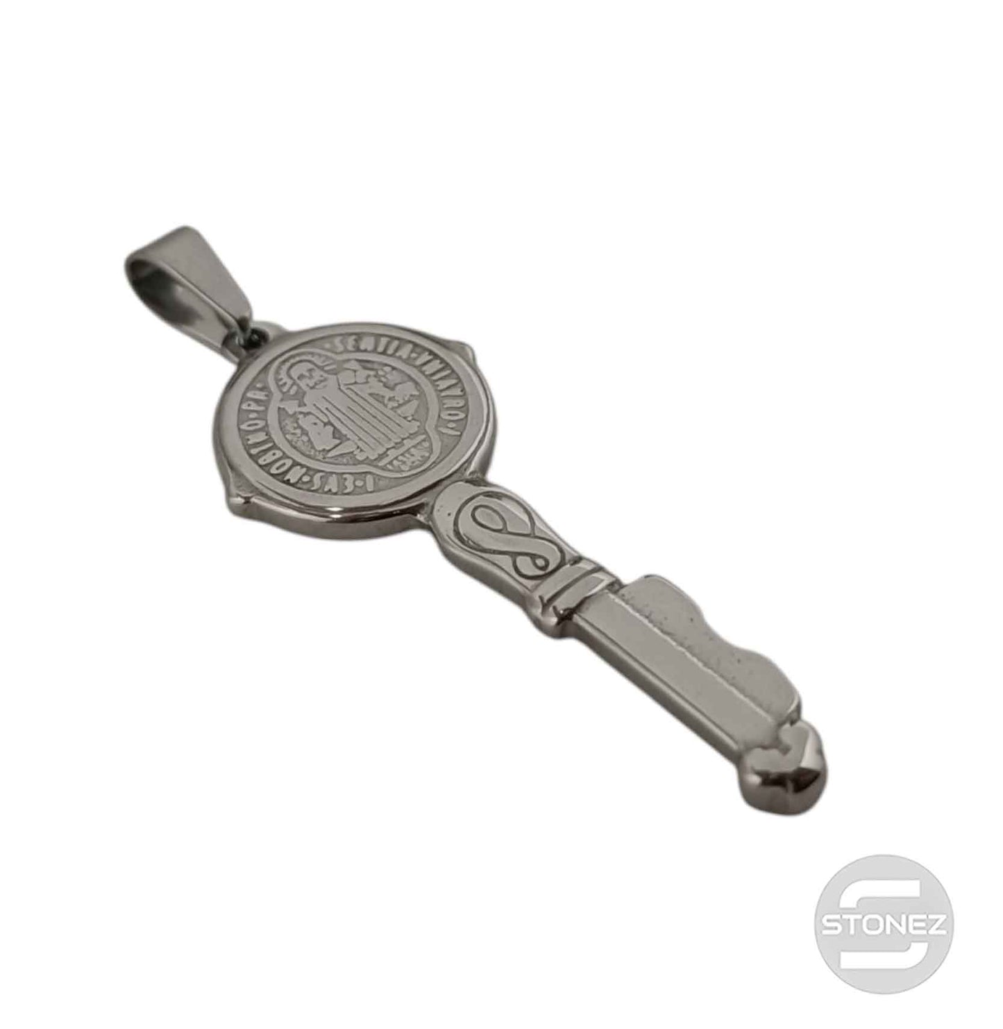 600103451-01 Colgante Acero Llave San Benito 50 mm