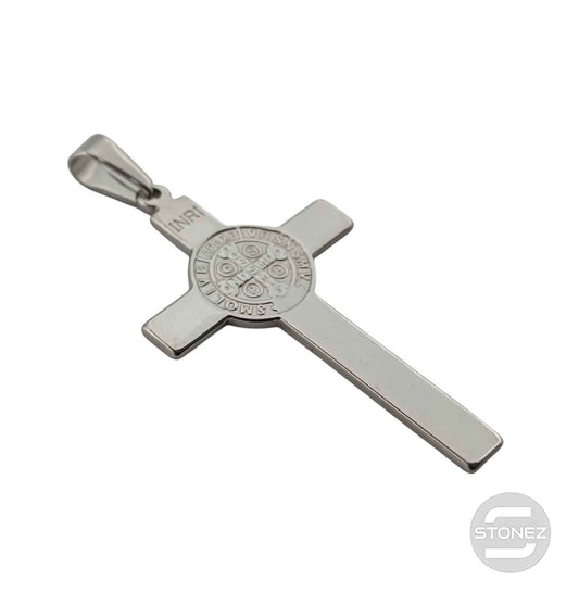 600103451-03  Colgante Acero Cruz San Benito 55 mm