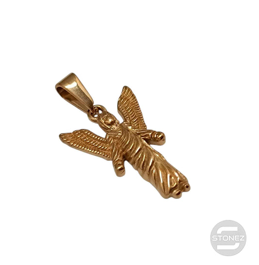 600103455-07 Colgante Acero Dorado Arcangel San Gabriel 23 mm