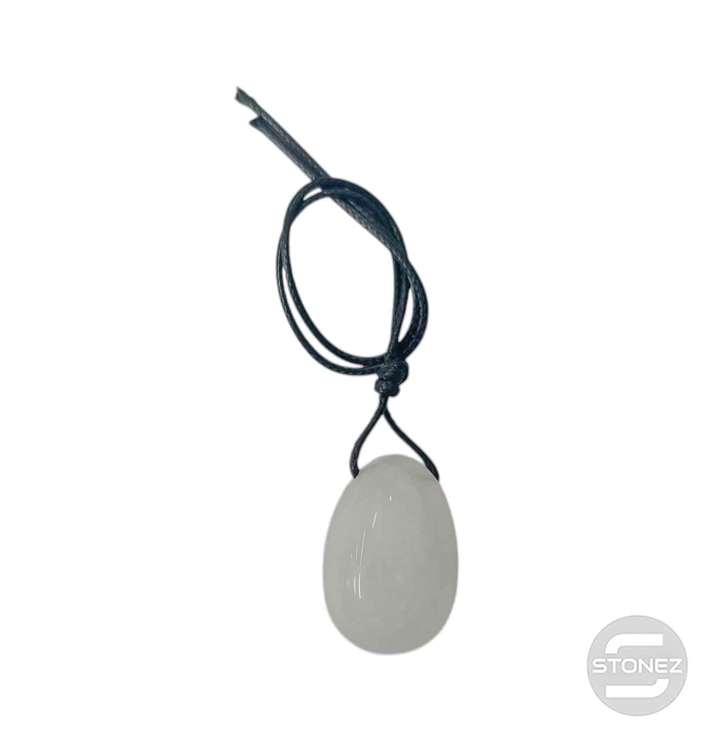600103482-01 Huevo Yoni Mineral Cuarzo Blanco 20 x 30 mm