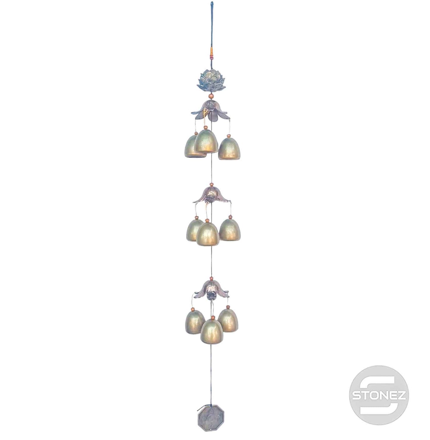 600103486-01 Campana De Viento De Flor De Lotto Dijes De Campana 70 Cms Aprox
