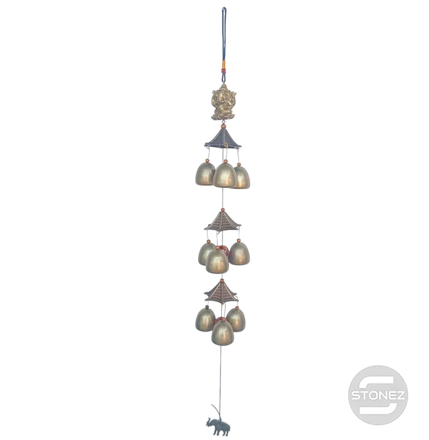 600103486-03 Campana De Viento De Ganesha Dijes De Campana 70 Cms Aprox