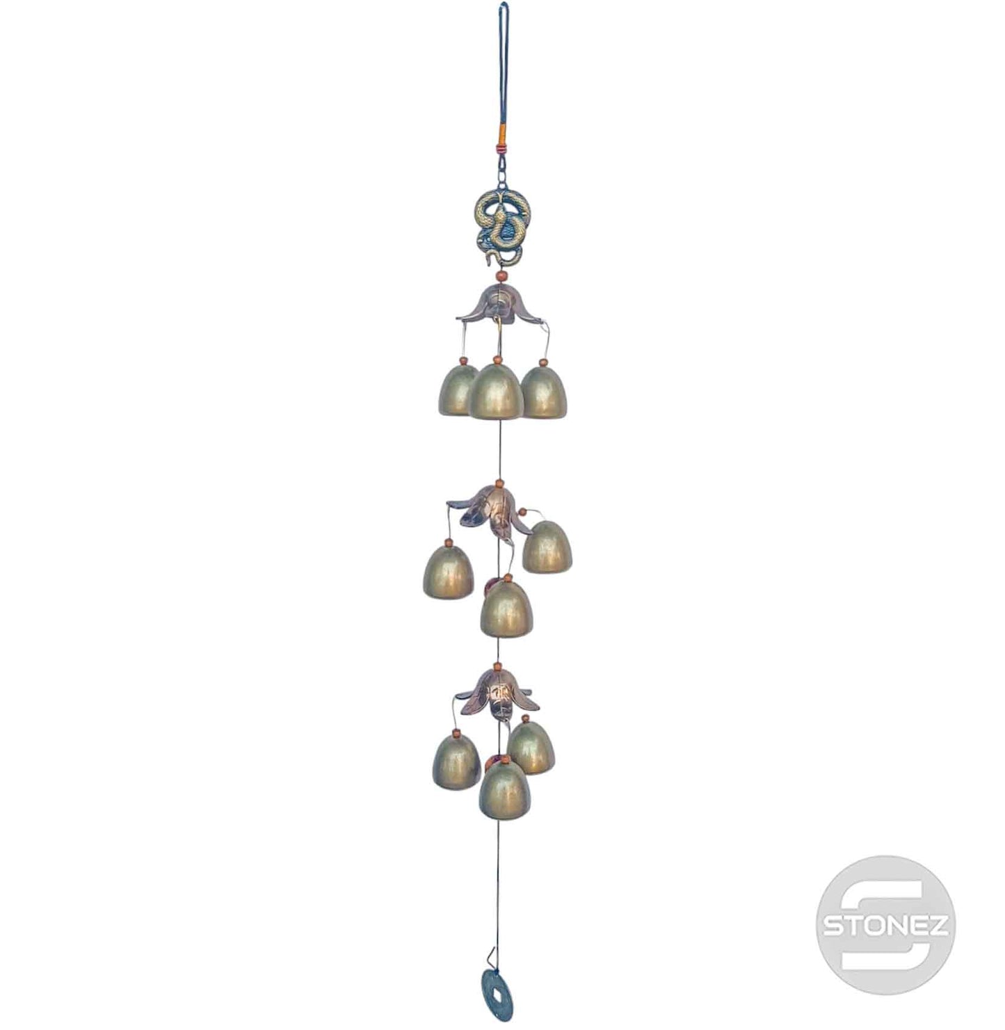 600103486-05 Campana De Viento De Serpiente Dijes De Campana 70 Cms Aprox