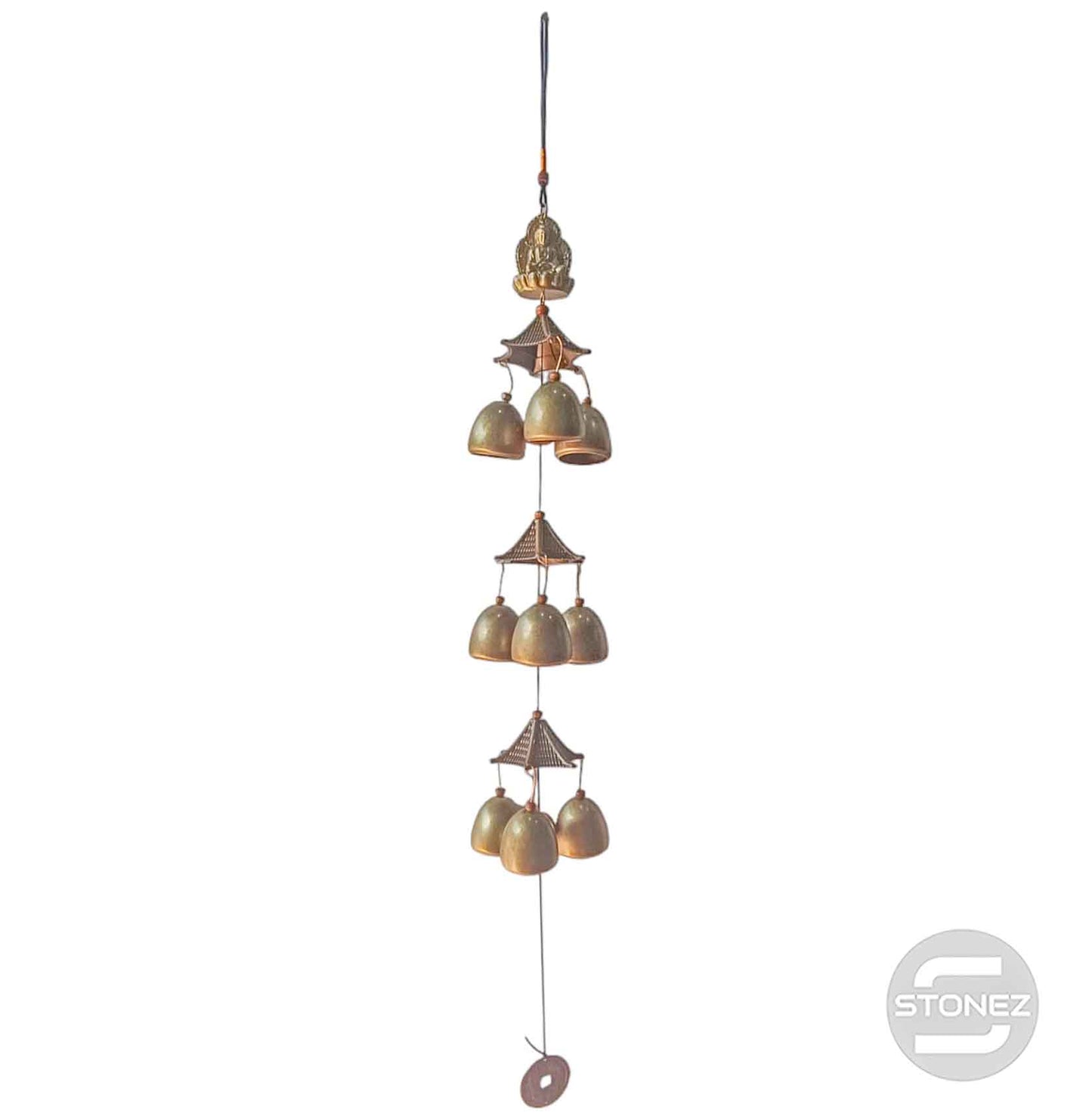 600103486-06 Campana De Viento De Ganesha Dijes De Campana 70 Cms Aprox