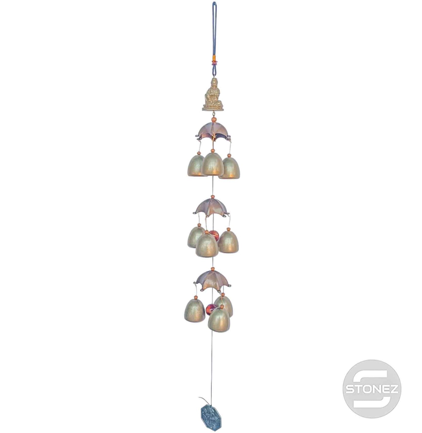 600103486-09 Campana De Viento De Quan Ying Dijes De Campana 70 Cms Aprox