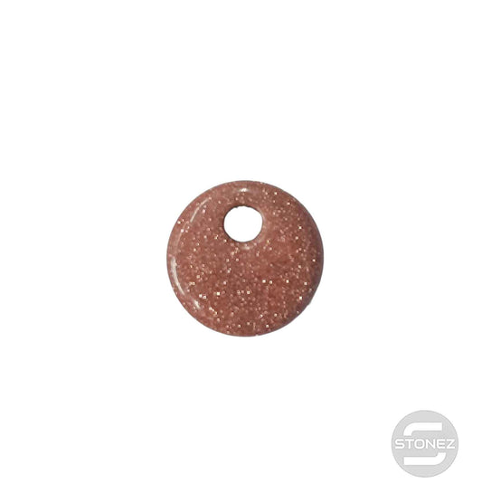 600103490 Colgante Piedra Perforada Aventurina Dorada 25 mm Aprox Donut