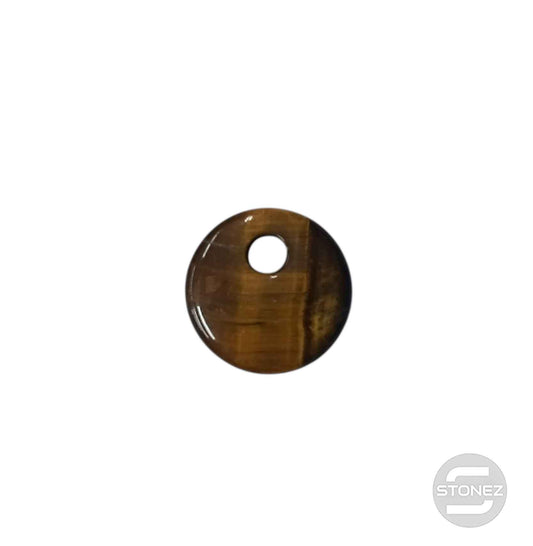 600103490 Colgante Piedra Perforada Ojo De Tigre 25 mm Aprox Donut