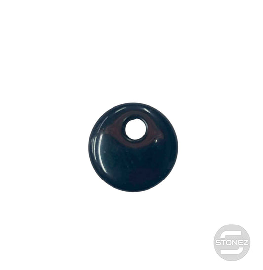 600103490 Colgante Piedra Perforada Obsidiana 25 mm Aprox Donut