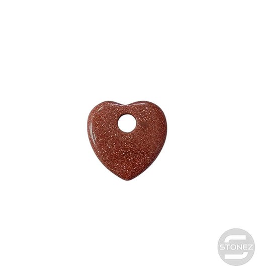 600103490 Colgante Piedra Perforada Aventurina Dorada 25 mm Aprox Corazon