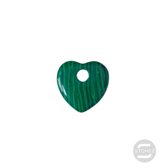 600103490 Colgante Piedra Perforada Malaquita Sintetica 25 mm Aprox Corazon