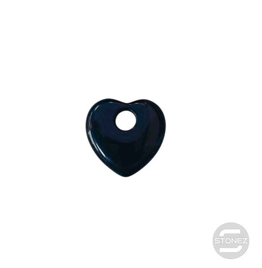600103490 Colgante Piedra Perforada Obsidiana 25 mm Aprox Corazon