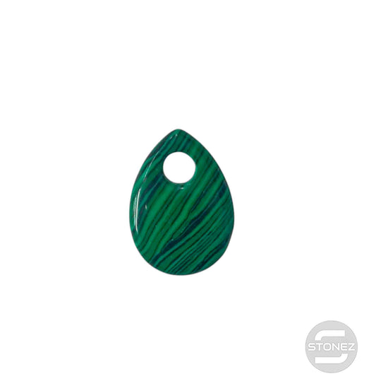 600103490 Colgante Piedra Perforada Malaquita Sintetica 25 mm Aprox Lagrima