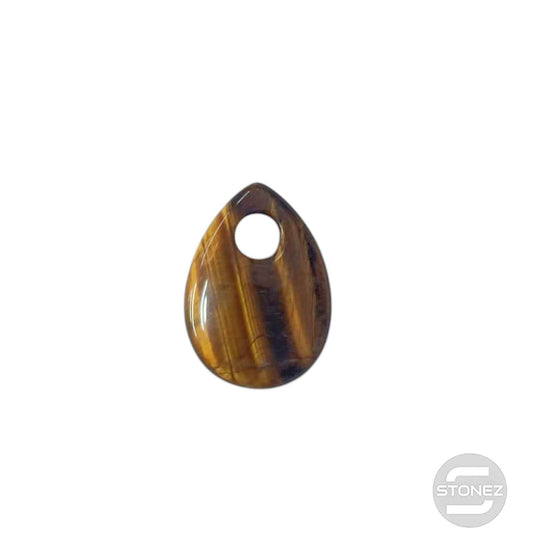 600103490 Colgante Piedra Perforada Ojo De Tigre 25 mm Aprox Lagrima