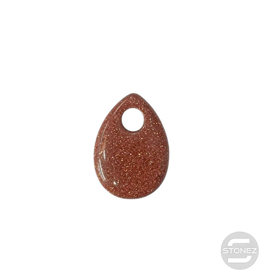 600103490 Colgante Piedra Perforada Aventurina Dorada 25 mm Aprox Lagrima