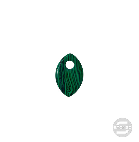 600103490 Colgante Piedra Perforada Malaquita Sintetica 25 mm Aprox Lagrima Ojo