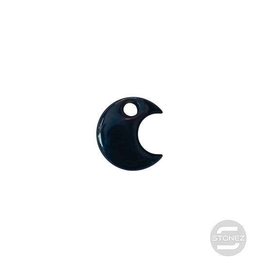 600103490 Colgante Piedra Perforada Obsidiana 25 mm Aprox Luna